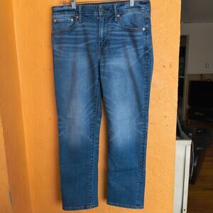American Eagle Men's 32 X 30 Blue Air Flex+ Original Straight Jeans